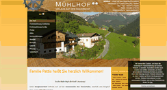 Desktop Screenshot of muehlhof.it